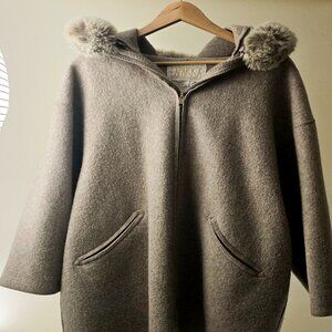 La Parka Canada 1987 Linda Lundstrom pure wool beige unisex coat